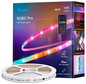 Govee Govee - Wi-Fi RGBIC Smart PRO LED szalag 3m - extra tartós GV0030