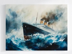 Vászonkép Canvas Víz Hajó Vonalzó Transzatlanti Titanic 80x60