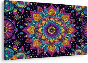 Kép - Kaleidoszkópos mandala (90x60 cm)