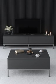 TV szekrény Lord - Anthracite, Silver