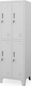 BHP munkaruhaszekrény szürke: BARTEK 2 Plus