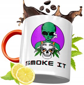 Narancssárga Bögre Dohányosoknak Ajándék fényképes nyomattal