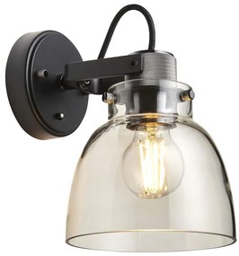 Endon 107011 - URBAN fali spotlámpa 1xE27/10W/230V fekete/füstös fekete