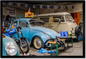 Poszterek keretben 60x40 Garázs szerelő