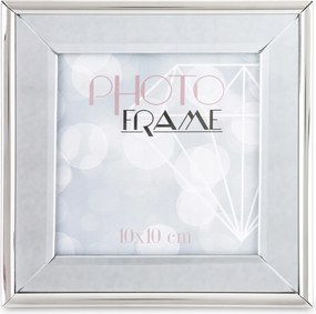 Képkeret 10x10 Álló Elegáns Glamour Ezüst