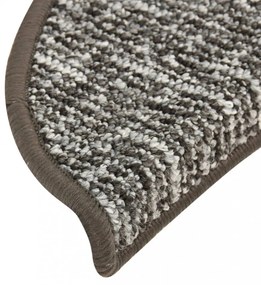 15 db antracitszürke lépcsőszőnyeg 56x17x3 cm