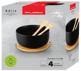 Florina Adria Saláta készlet 3,5 l, fekete