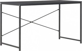 Fekete számítógépasztal 120 x 60 x 70 cm