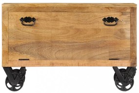 tömör mangófa cipőszekrény 86 x 35 x 55 cm