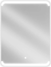 Mexen Nida 60 x 80 cm-es, LED 6000K, páramentes, megvilágított fürdőszobai tükör - 9806-060-080-611-00