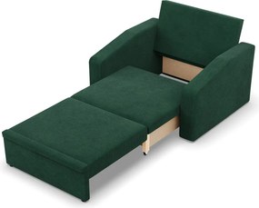 Vertico fekvőfotel, 90 cm széles, kordbársony, zöld