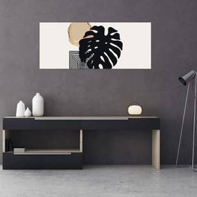 Kép - Absztrakció trópusi levelekkel N⁰2 (120x50 cm)