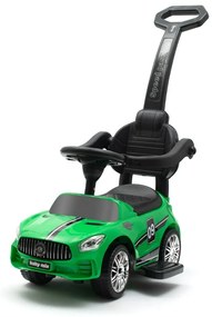 Baby Mix gyerek futóbicikli hanggal és vezetőrúddal Racer, zöld