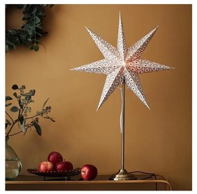 Markslöjd 705310 - Karácsonyi dekoráció BAROQUE 1xE14/25W/230V 65 cm fehér/króm