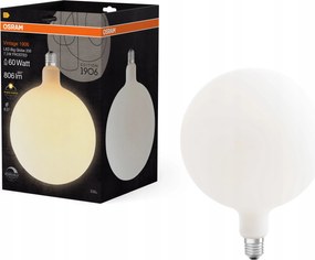 Ledvance matt Led izzó nagy E27 7.3W Vintage Globe, meleg fehér