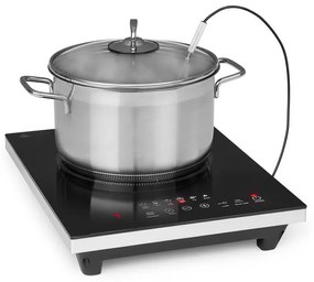 Klarstein Cook n Roll, indukciós főzőlap, 2000 W, 3 órás időzítő, 10 fokozat, fekete