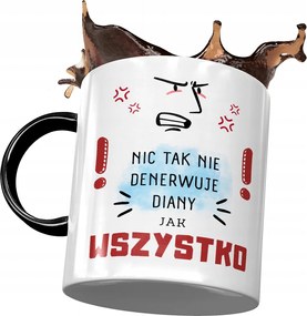 Fekete Bögre Diana Barátnő Feleség Ajándék Nyomtatott Fotóval