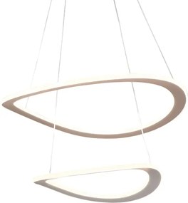 LED csillár kábelen CASHMERE LED/75W/230V átm. 59,5 bézs