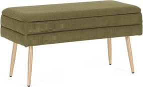 Zöld párnázott pad Olga – Bizzotto