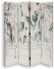 Gario Paraván Pasztell virágok Méret: 145 x 170 cm, Kivitelezés: Klasszikus paraván