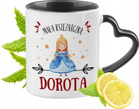 Fekete Bögre Szív Alakú Füllel Dorottyának Ideális Ajándék