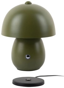 Sötétzöld LED asztali lámpa fém búrával (magasság 18 cm) Mono LED – Leitmotiv