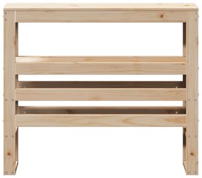 tömör fenyőfa fejtámla polcokkal 100 cm