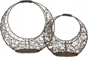 Filigraine 2 db-os drótkosár szett 30x10x28 22x8x20 cm