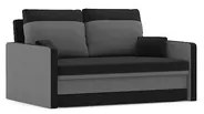 MILTON kinyitható kanapé Fekete-fehér