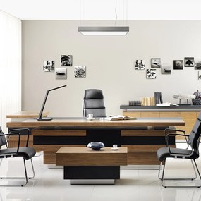 RENDL STRUCTURAL LED 55x55 závěsná česaný hliník 230V LED 48W 3000K