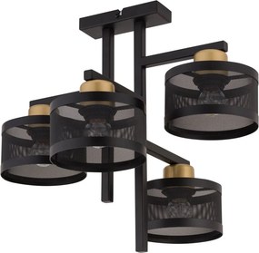 SIGMA LIGHTING 32135 OFF Ernyős Mennyezeti Lámpa Fekete, Arany E27 IP20