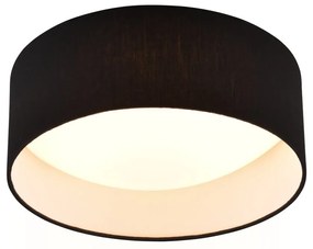 Fekete LED mennyezeti lámpa ø 30 cm Locarno – Trio