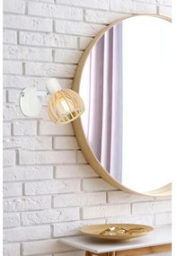 Fehér-natúr színű fali lámpa ø 10 cm Atarri – Candellux Lighting