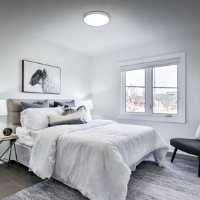 Briloner 3709-014 - LED RGBW Dimmelhető mennyezeti lámpa LED/22W/230V ezüst + távirányító