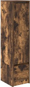 vidaXL füstölt tölgy szerelt fa magasszekrény 29,5x34x119,5 cm