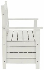 Kerti pad, fehér, 123,5 cm, DILKA