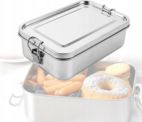 Uzsonnás doboz Rozsdamentes acél 304 Uzsonnás doboz 1400 Ml Légmentesen záródó