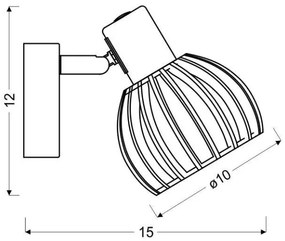Fali spotlámpa ATARRI 1xE14/25W/230V