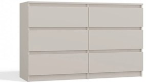 Kahsar M6 120 fiókos szekrény, 120x75x30 cm, kasmír