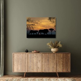 Safari képe (üvegen) (70x50 cm)