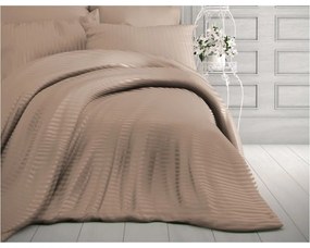Bézs egyszemélyes pamut-szatén ágyneműhuzat 140x200 cm Lilyum – Mijolnir