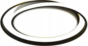 Mennyezeti Lámpa Led Kerek Függeszték Energiatakarékos Fekete Plafon 50CM