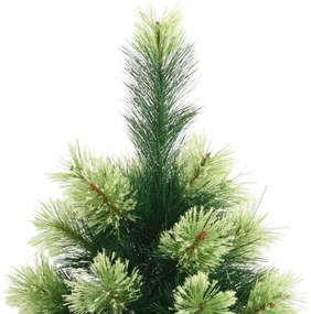 csuklópántos műkarácsonyfa állvánnyal 240 cm