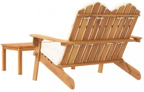 2 részes tömör akácfa kerti Adirondack ülőgarnitúra