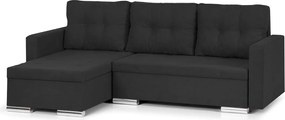 FELIX Kinyitható sarokkanapé Fekete