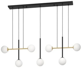 Eglo 390178 - Csillár zsinóron PAZ 7xE14/40W/230V arany/fekete