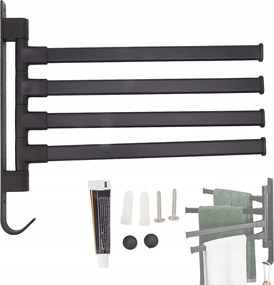 Fürdőszobai Törölközőtartó Loft Fém Fali Fürdőszoba Fogantyú 31,5cm