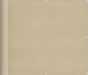 vidaXL bézs erkélyparaván 100% oxford poliészter 90 x 700 cm