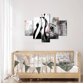 Kép - A hölgy és az Eiffel-torony (150x105 cm)