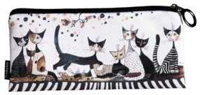 FRI.19014 Tolltartó 19x1,5x9cm, polyester,Rosina Wachtmeister:Cats sepia